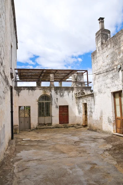 Callejuela. Presicce. Puglia. Italia . — Foto de Stock