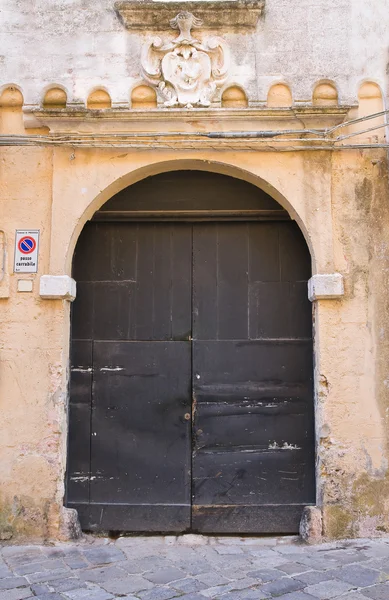 Palácio histórico. Presicce. Puglia. Itália . — Fotografia de Stock