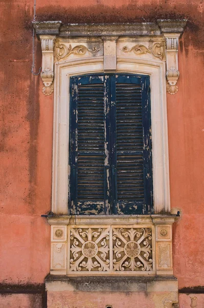 Historiskt palats. Presicce. Puglia. Italien. — Stockfoto