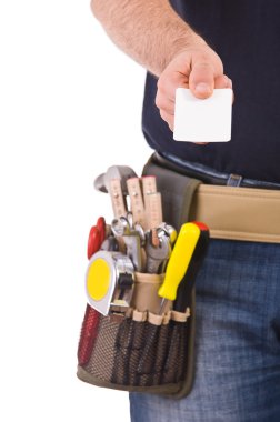 mavi yakalı işçi.