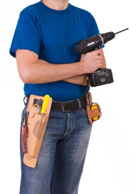 mavi yakalı işçi.