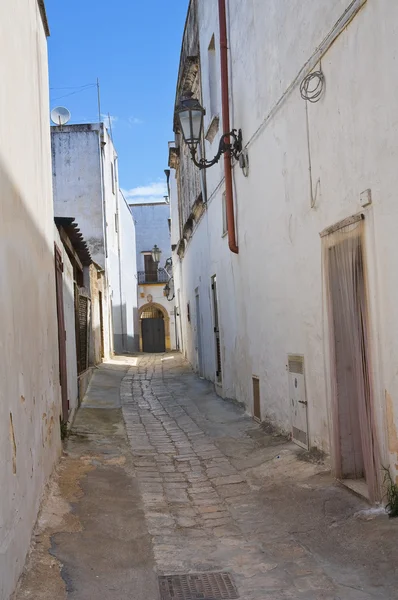 Uličky. Felline. Puglia. Itálie. — Stock fotografie