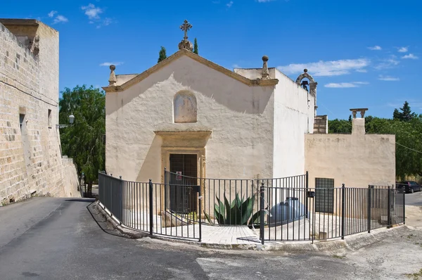 Kyrkan av madonna del curato. Ugento. Puglia. Italien. — Stockfoto