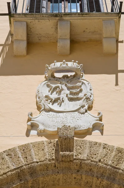 Palacio ducal. Taurisano. Puglia. Italia . — Foto de Stock