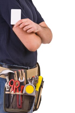 mavi yakalı işçi.