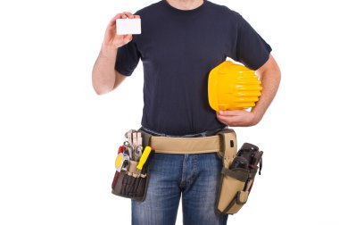 mavi yakalı işçi.