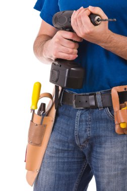 mavi yakalı işçi.