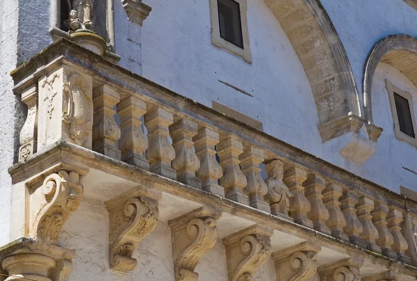 Palazzo Balsamo. Specchia. Puglia. Italia . — Foto Stock