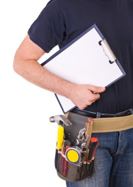 mavi yakalı işçi.