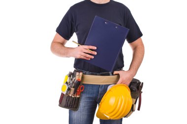 mavi yakalı işçi.