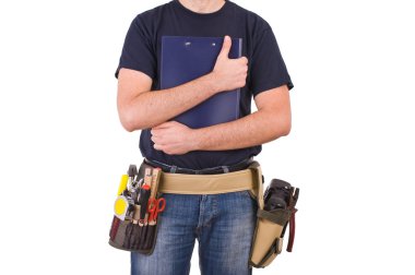 mavi yakalı işçi.