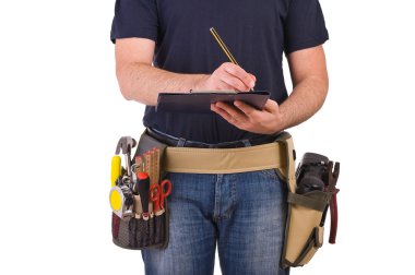 mavi yakalı işçi.