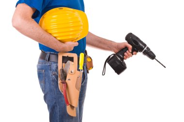 mavi yakalı işçi.