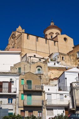 pisticci panoramik manzaralı. Basilicata. İtalya.