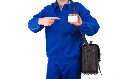 mavi yakalı işçi.