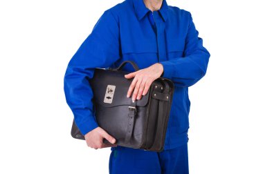 mavi yakalı işçi.