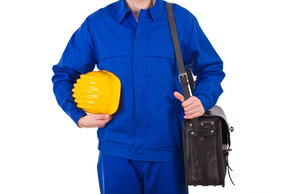 Mavi yakalı işçi. — Stok fotoğraf
