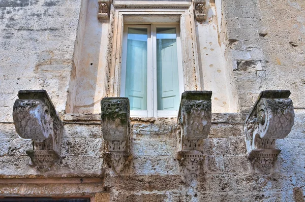 Guarini Sarayı. Mesagne. Puglia. İtalya. — Stok fotoğraf