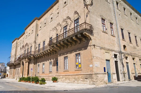 Imperiali-Filotico Palace. Manduria. Puglia. Italy. — Stock Photo, Image