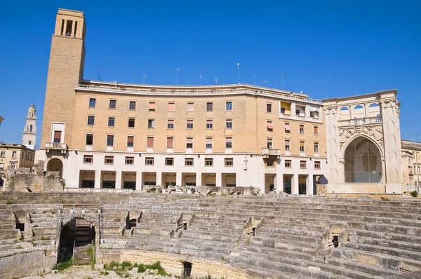 Amfiteátrum. Lecce. Puglia. Olaszország. — Stock Fotó