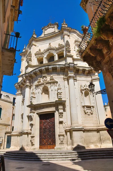 Kostel svatého matteo. Lecce. Puglia. Itálie. — Stock fotografie