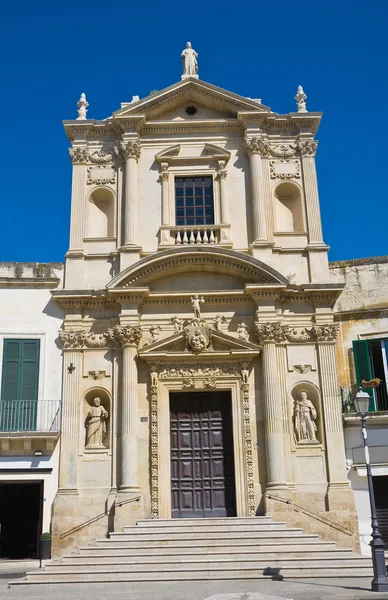 Kostel st. maria della grazia. Lecce. Puglia. Itálie. — Stock fotografie
