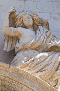 Kilise st. angelo. Lecce. Puglia. İtalya.