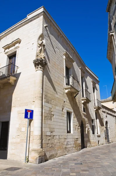 Uličky. Lecce. Puglia. Itálie. — Stock fotografie