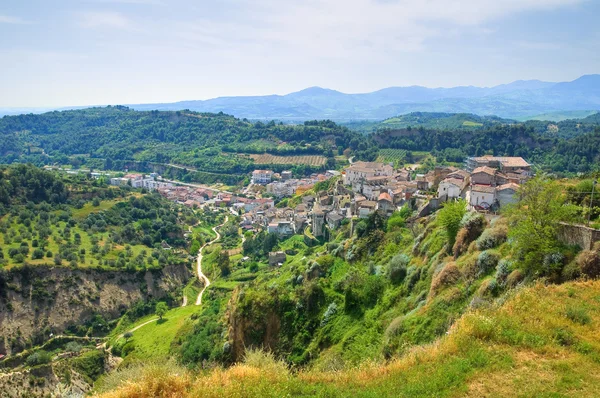 Tursi panoramisch uitzicht. Basilicata. Italië. — Stockfoto