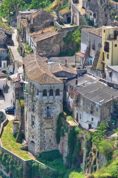 Panoramatický pohled na tursi. Basilicata. Itálie. — Stock fotografie