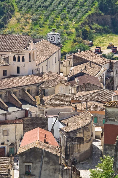 Panoramautsikt över tursi. Basilicata. Italien. — Stockfoto