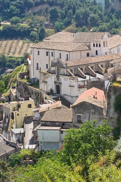 Tursi panoramik manzaralı. Basilicata. İtalya. — Stok fotoğraf