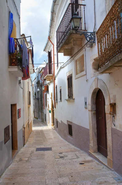 Para o beco. Ischitella. Puglia. Itália . — Fotografia de Stock