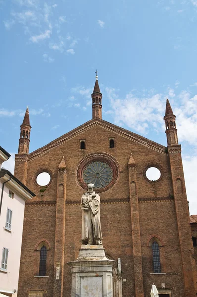 Aziz francesco Kilisesi. Piacenza. Emilia-Romagna. İtalya. — Stok fotoğraf