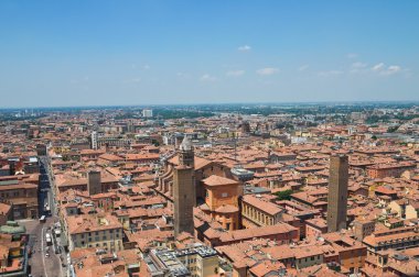 bologna panoramik manzaralı. Emilia-Romagna. İtalya.