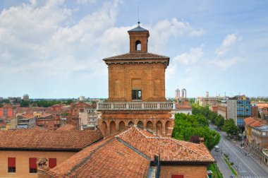 este castle. Ferrara. Emilia-Romagna. İtalya.