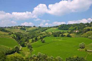 manzarayı torrechiara. Emilia-Romagna. İtalya.