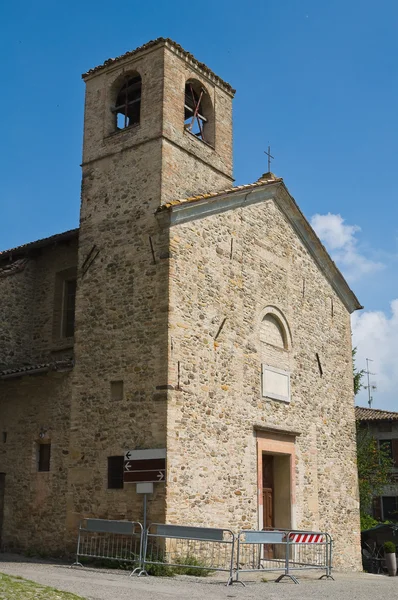 St. Lorenzo Kirche. torrechiara. Emilia-Romagna. Italien. — Stockfoto