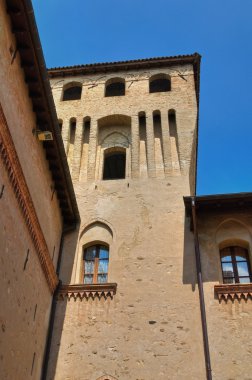torrechiara Kalesi. Emilia-Romagna. İtalya.