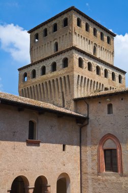 torrechiara Kalesi. Emilia-Romagna. İtalya.