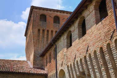 torrechiara Kalesi. Emilia-Romagna. İtalya.