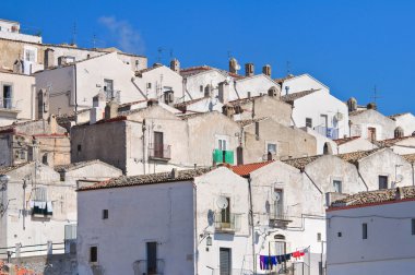 monte sant'angelo panoramik manzaralı. Puglia. İtalya.