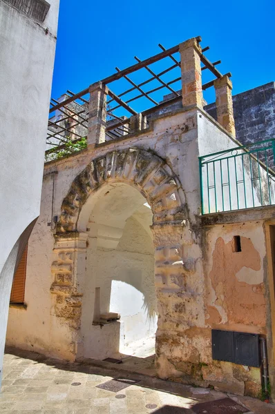 Para o beco. Specchia. Puglia. Itália . — Fotografia de Stock