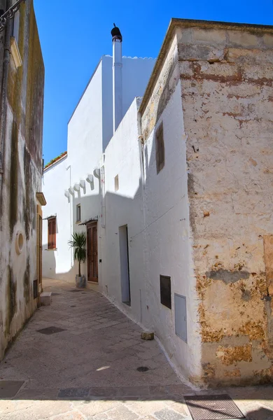 Steegje. Specchia. Puglia. Italië. — Stockfoto