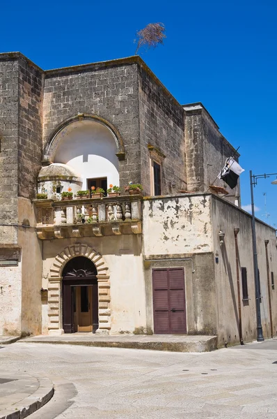 Para o beco. Specchia. Puglia. Itália . — Fotografia de Stock