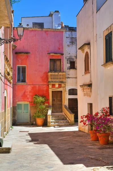 Para o beco. Specchia. Puglia. Itália . — Fotografia de Stock