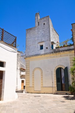 alleyway. Specchia. Puglia. İtalya.