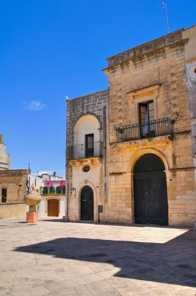 Para o beco. Specchia. Puglia. Itália . — Fotografia de Stock