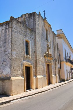 Kilise, antonio. Specchia. Puglia. İtalya.