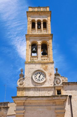 Saat Kulesi. Specchia. Puglia. İtalya.